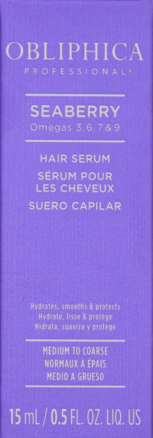 Obliphica Seaberry Travel Kit - Nourishing Hair Care for Medium to Coarse Hair | Perfect for On-the-Go
