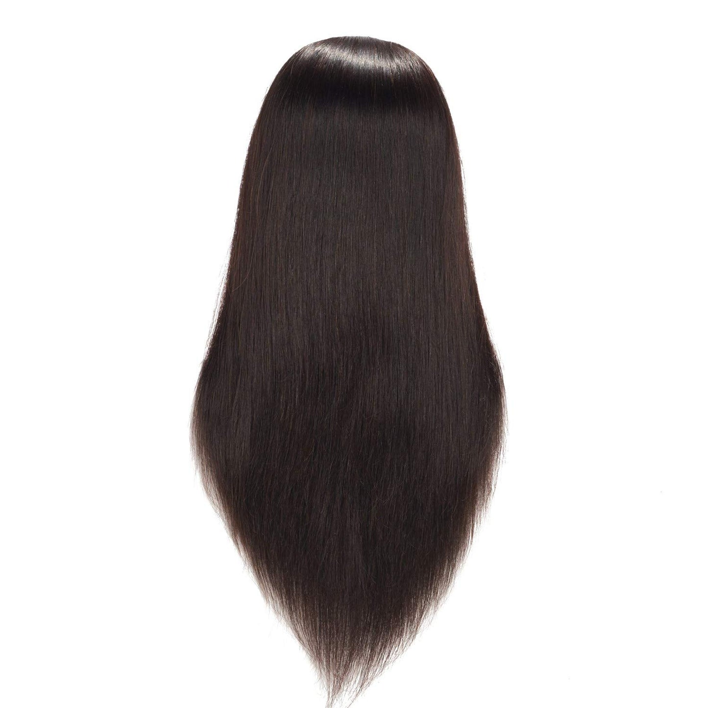 Hairingrid Mannequin Head - 20-22” 100% Human Hair Training Head with Clamp Holder
