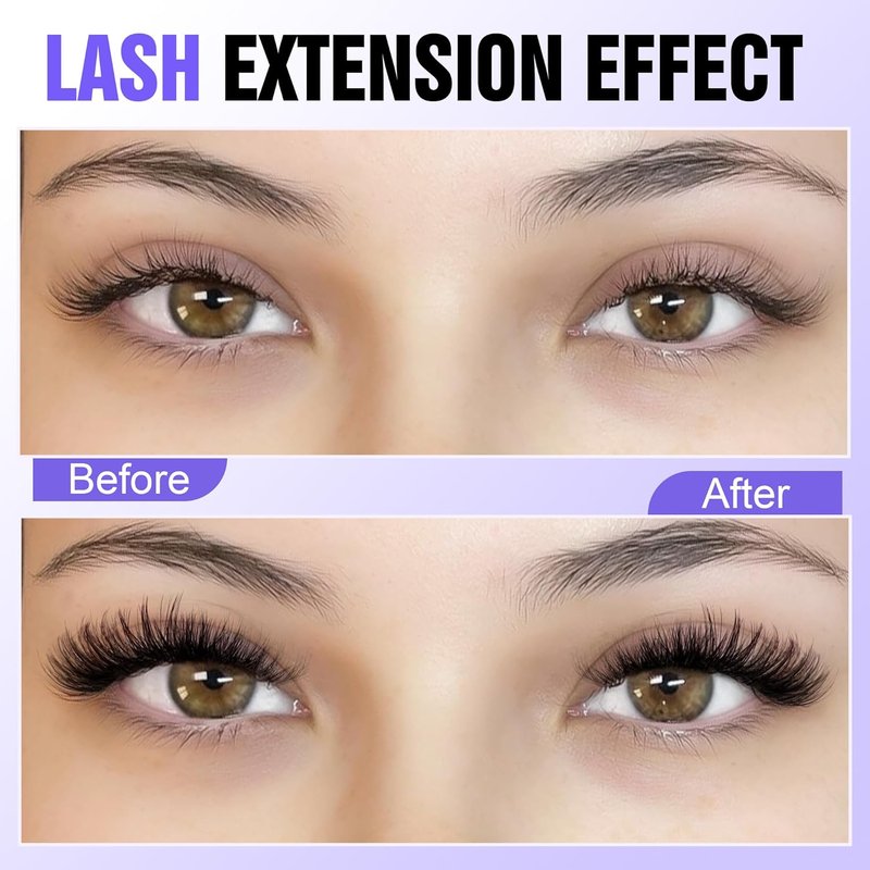 Pawotence Lash Clusters - 40D 280pcs Individual Eyelash Extensions | 9-16mm Mix for Self-Application