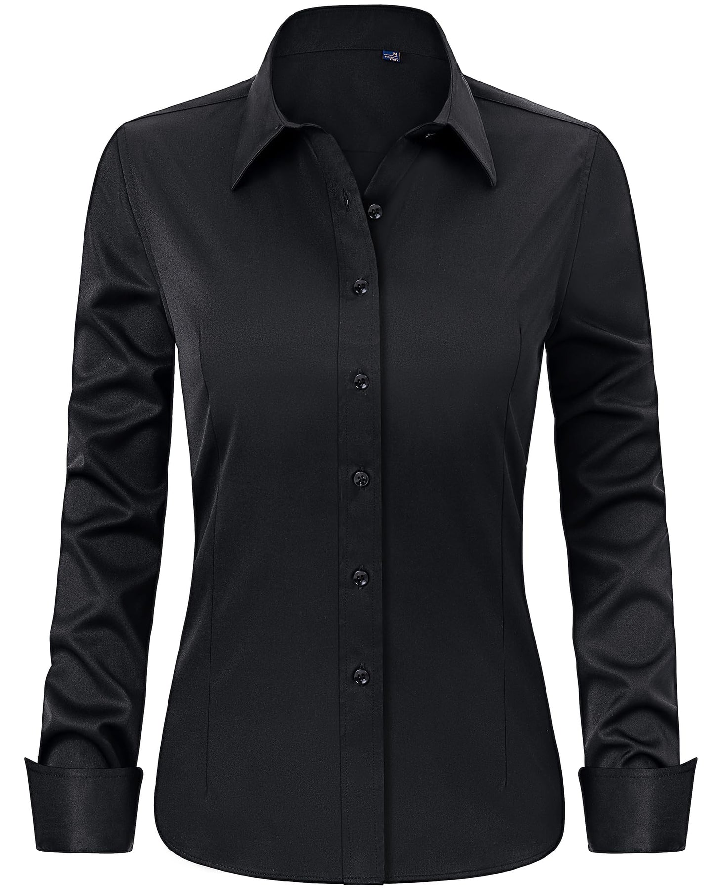J.VER Womens Dress Shirts Long Sleeve Button Down Shirt Wrinkle-Free Business Casual Blouse Office Work Tops