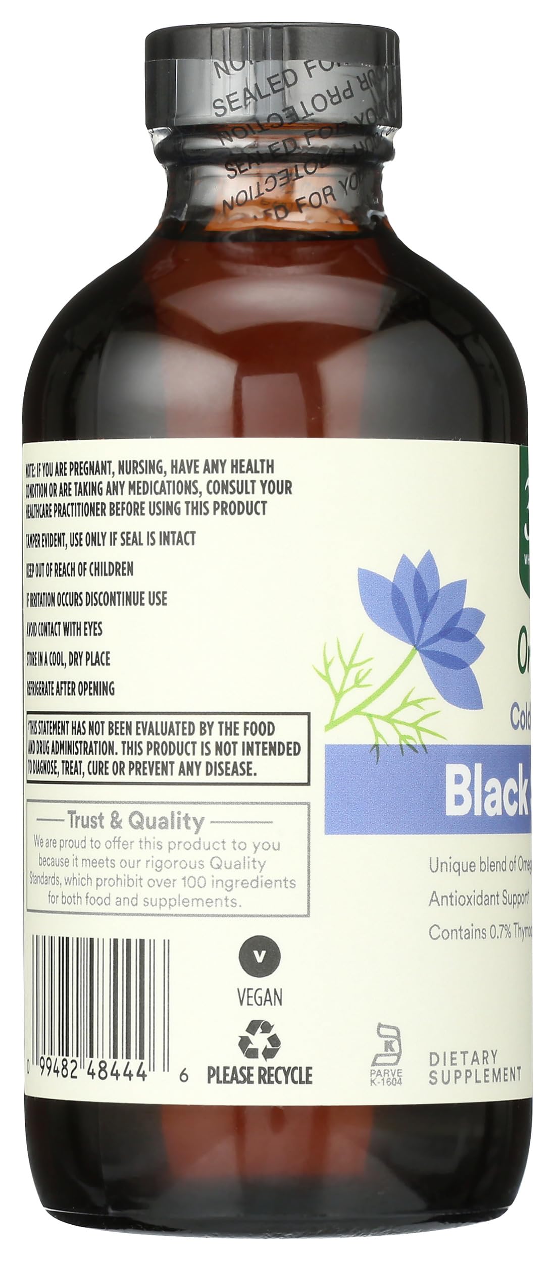 Whole Foods Market, Organic Black Seed Oil, 8 Fl Oz