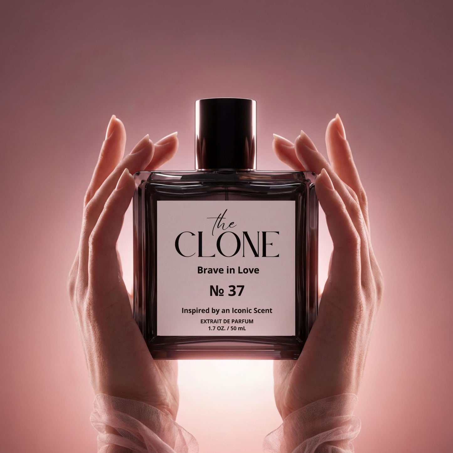 Clone, Brave in Love No. 37 - Inspired by Kilian's Love,Don’t Be Shy Perfume For Women Men Unisex, Extrait de Parfum, Fragrance Perfume Spray, 1.7 Fl Oz (50ml)