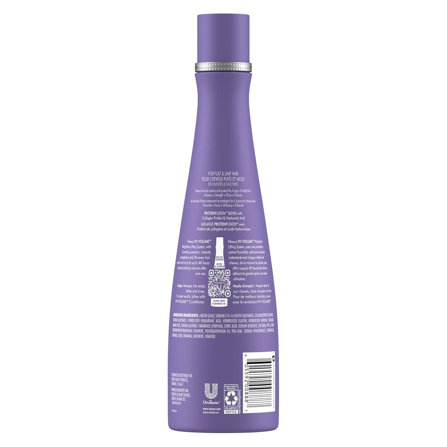 Nexxus HY-VOLUME™ Shampoo - Lift & Volume for Flat Hair | 13.5 oz with Hyaluronic Acid