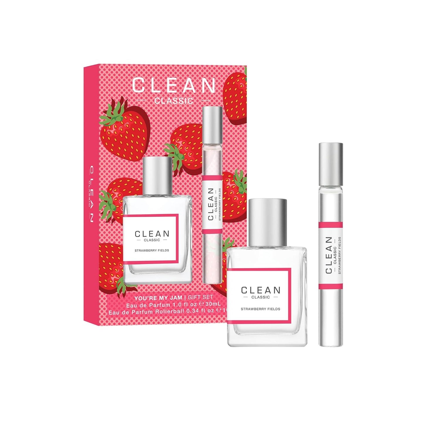Fresh Laundry Perfume Duo - Full & Travel Size | Juicy Berry Notes & Warm Cotton Scent, Perfect Gift Set