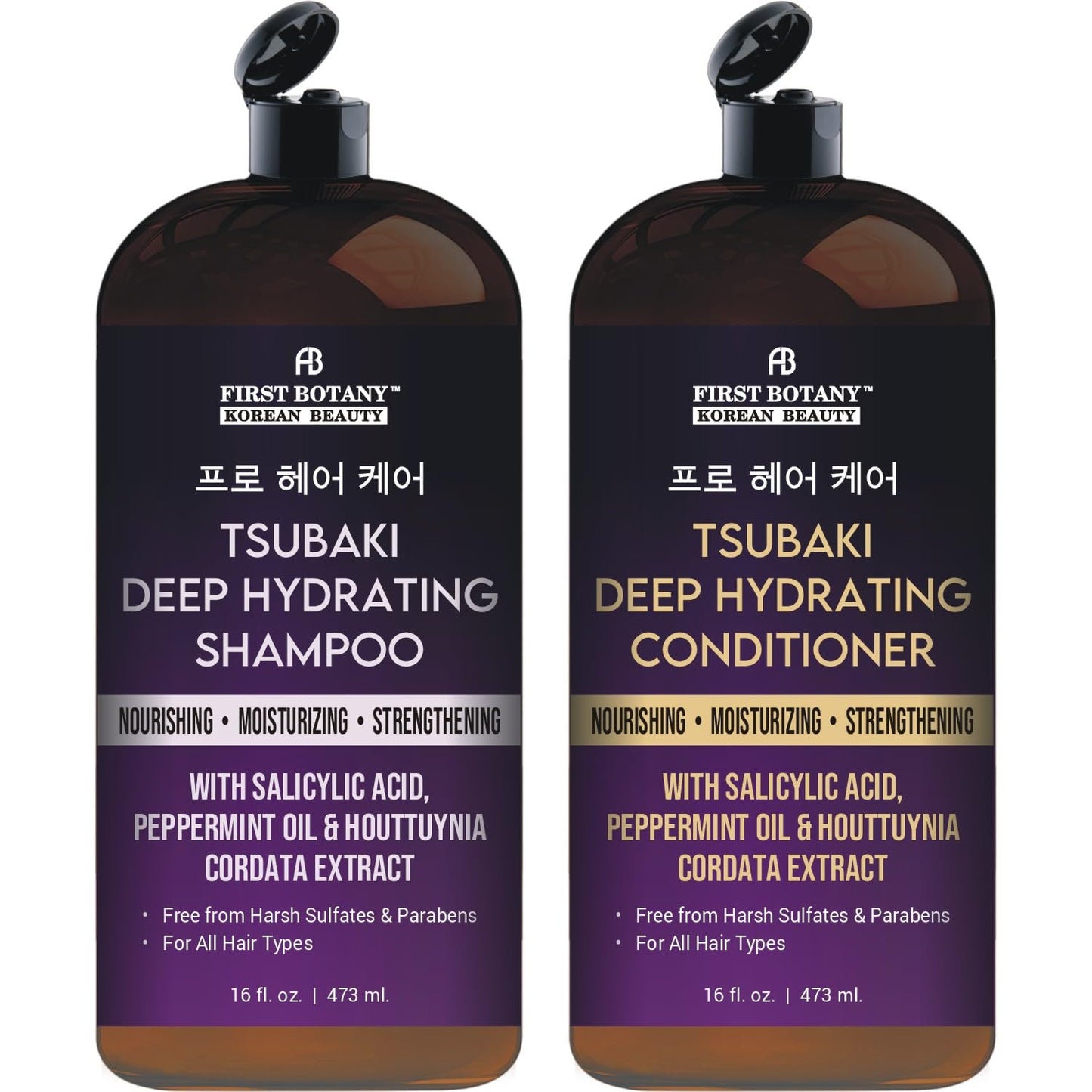 Color Care Shampoo & Conditioner Set - Nourishing Formula with Tsubaki & Quercetin | 16 fl oz