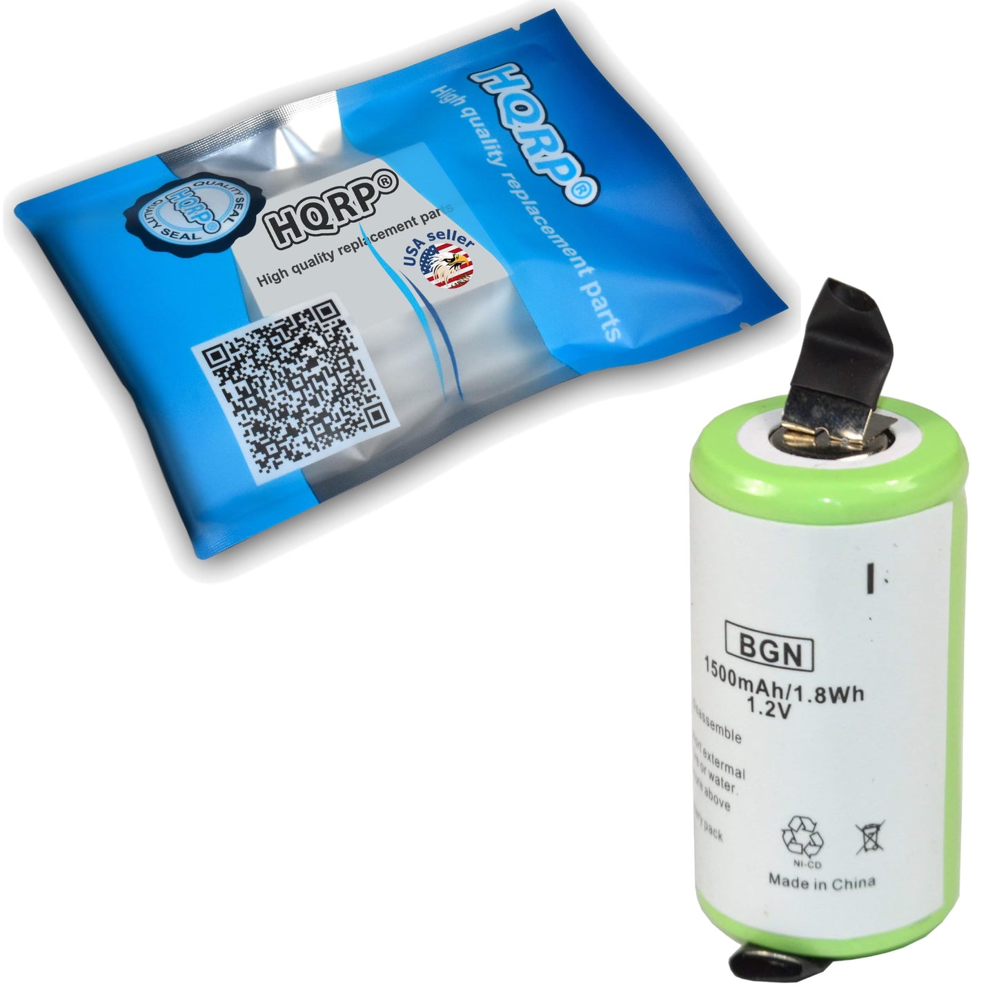 HQRP Battery Compatible with Wahl 00745-302 745-302 7367-400 9877 9879 8900 8061 7070 7353 7045 7030 7037 7355 5-Star Shaver Trimmer