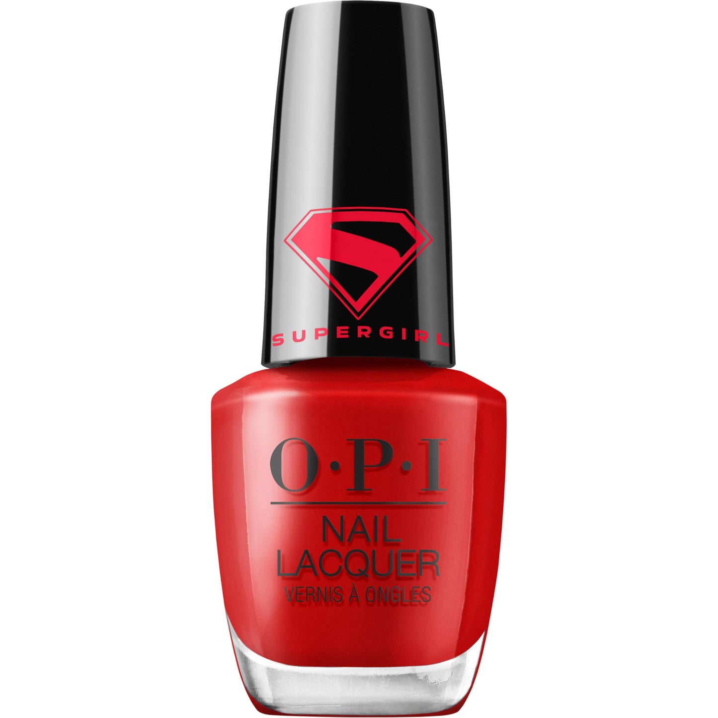 OPI Nail Lacquer Cape it Real | Opaque Bright Warm Red Orange Crème Chip Resistant Nail Polish x Supergirl Collection