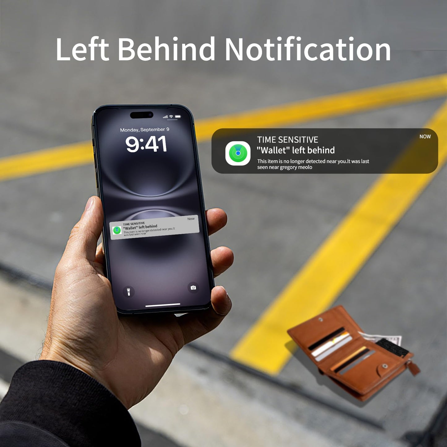 MICFLIP MFi Certified Wallet Tracker Card, Works with Apple Find My