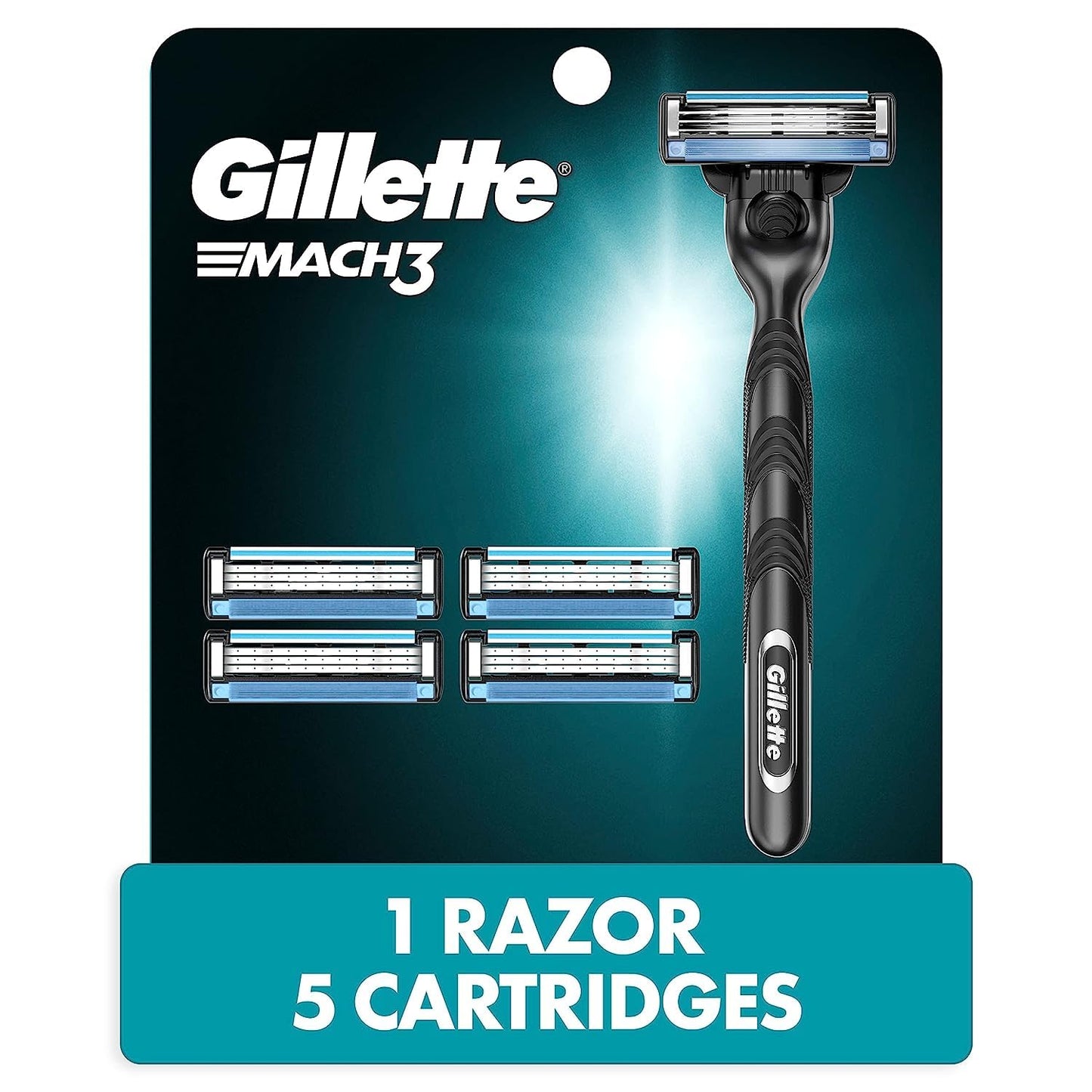 Gillette Mach3 Razor for Men - Precision Shaving System with Handle & Blade Refill