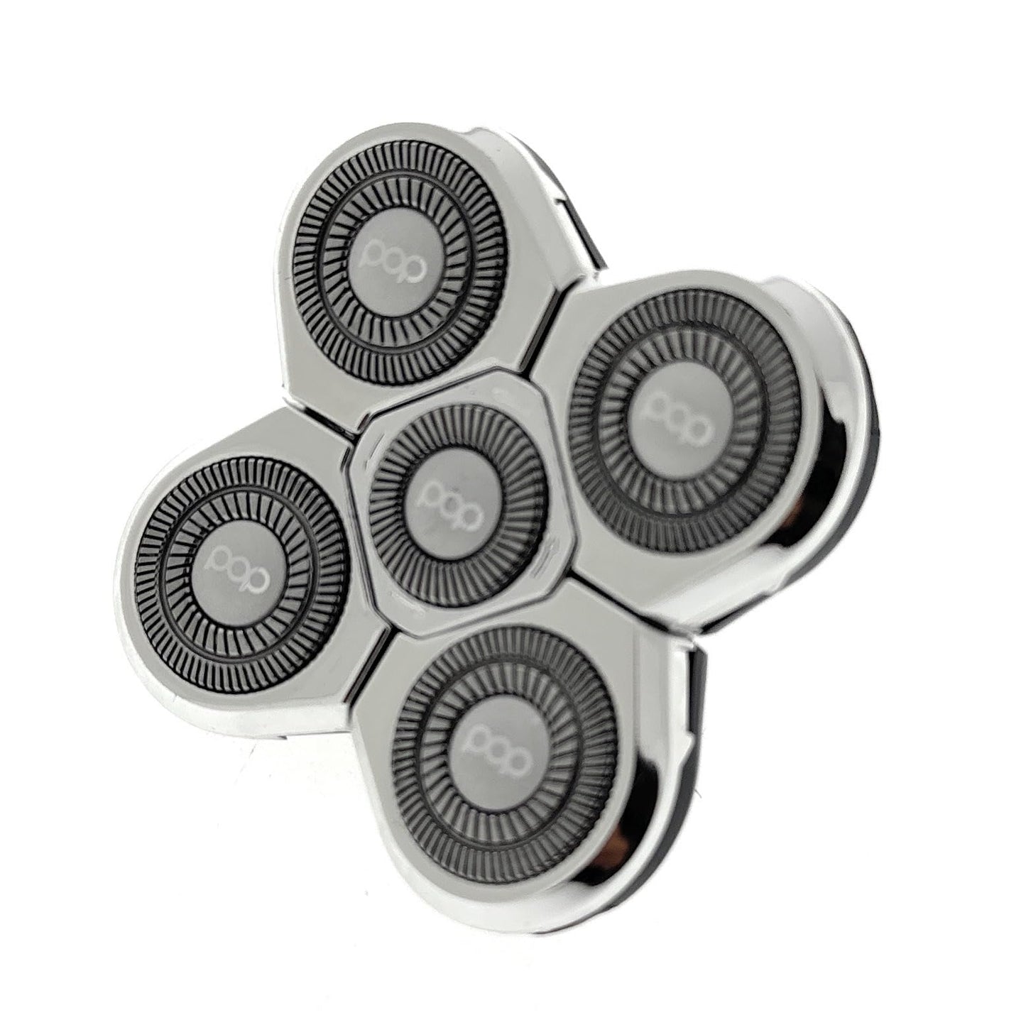 Shaver Replacement Head (Sonic 5.0) - Wet/Dry Use Shaver Head Replacement - Long Lasting Head Shaver Replacement Heads w/ 5 Cutting Heads - Grooming Tools for Clean, Comfortable Face, Body, Head Shave