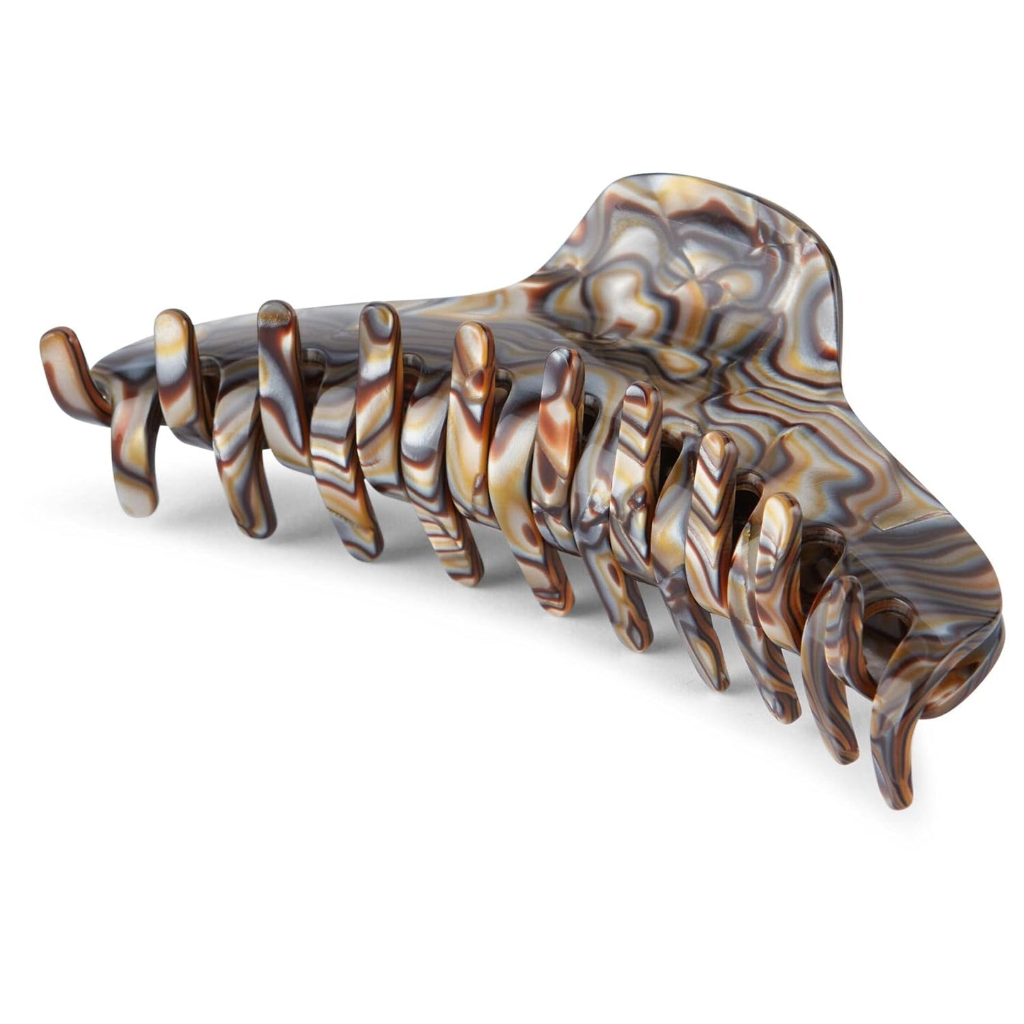 Allure Jumbo French Hair Clip - Large Onyx Jaw Clip for Thick Hair