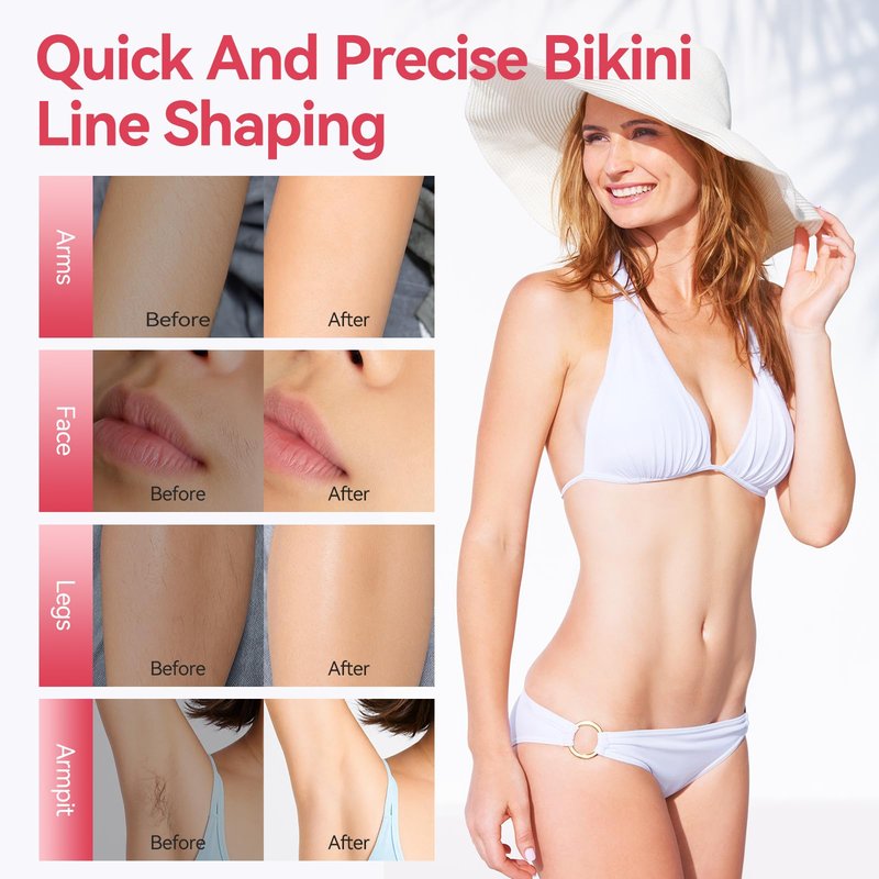 ANLAN 2026 Electric Razors for Women Bikini Trimmer【4in1 Exclusive Painless Blade】 Cordless LED Facial Shaver, Rechargeable Body Hair Removal, 100% Waterproof & Easy Clean, Ideal Beauty Gift for Her