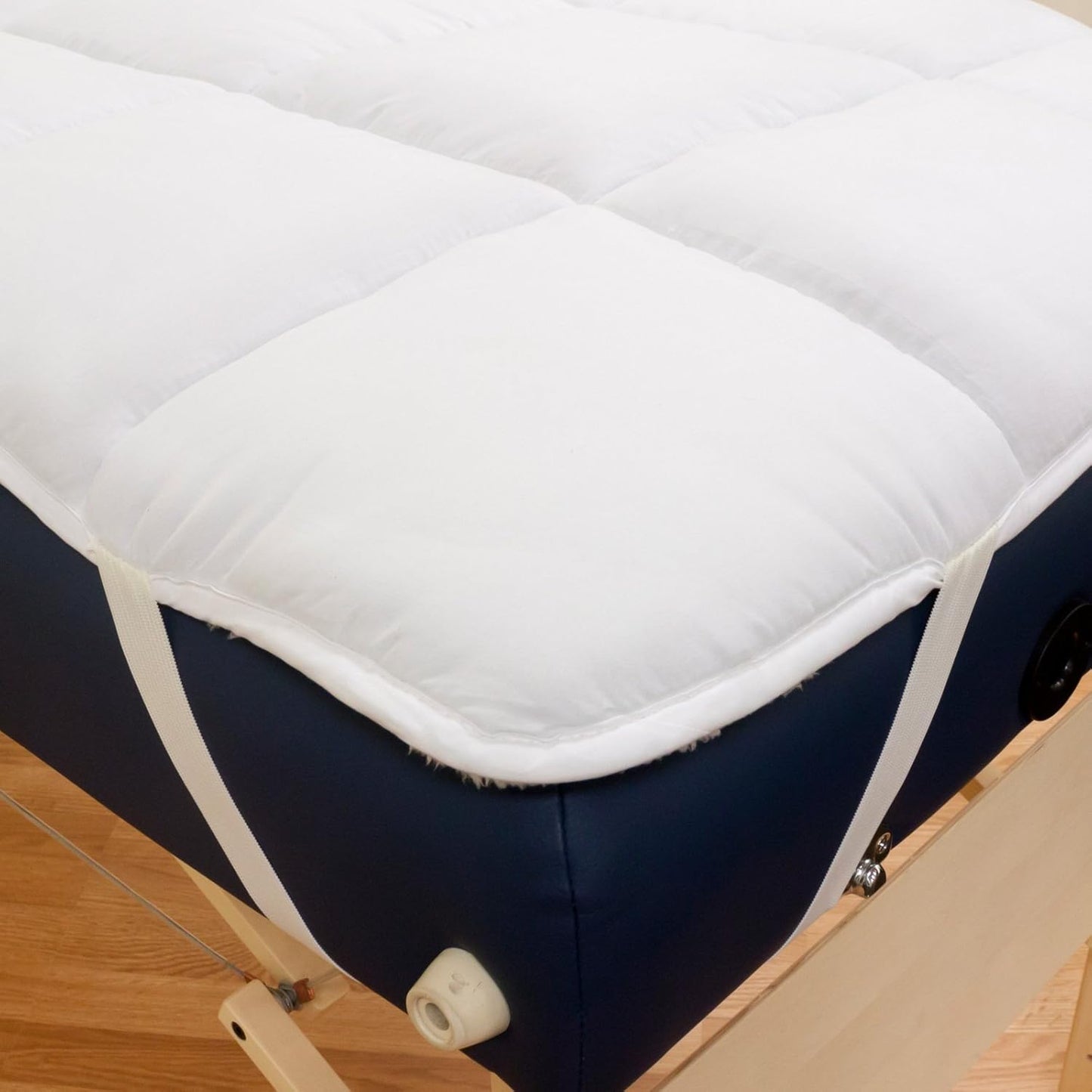 Deluxe Quilted Fleece Massage Table Pad Set - Soft Microfiber with Face Cradle Cover | Lint-Free Comfort