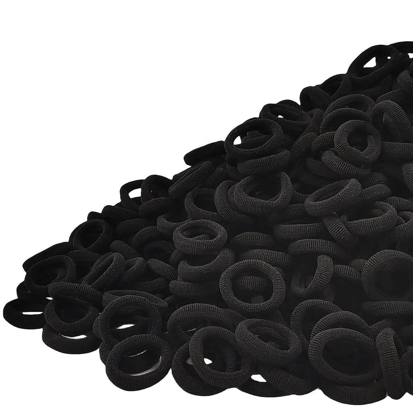 Baby Hair Ties Set - 200 Ultra Soft Cotton Seamless Bands for Toddler Girls | Multicolor with Reusable Storage Case