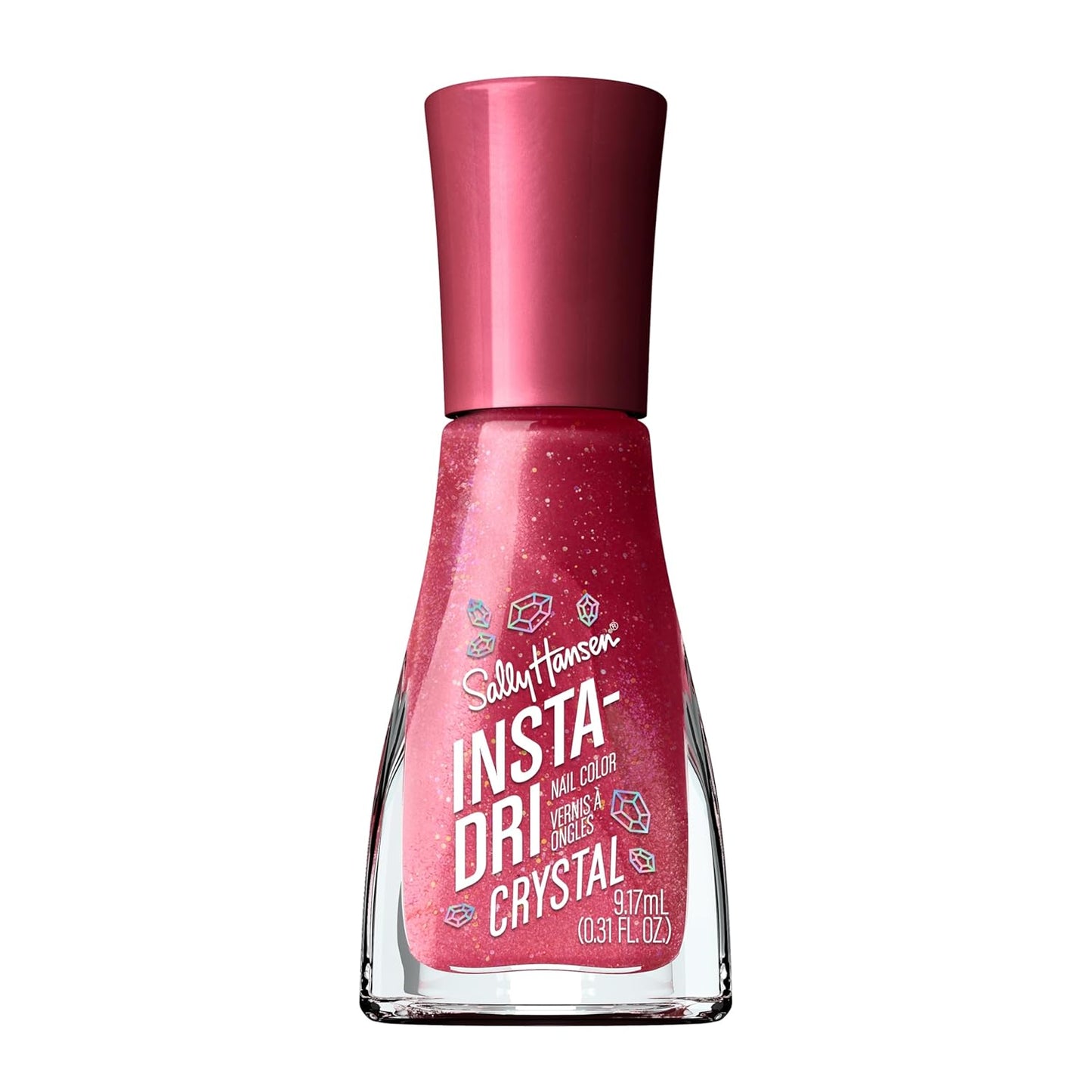 Sally Hansen Nail Polish - Dragon Fruit Crush | Quick-Dry Satin-Matte Finish, One-Coat Application, 0.31oz