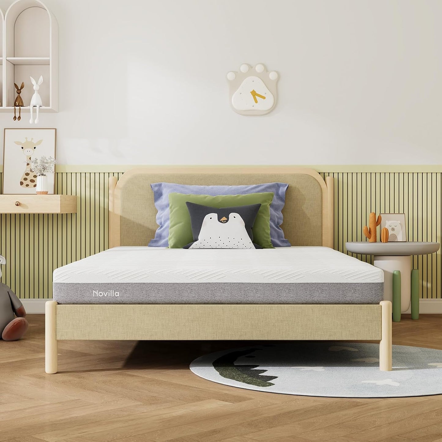 Novilla Bliss Queen Size Mattress - 12" Gel Memory Foam for Cool Sleep & Pressure Relief | Medium Plush Feel