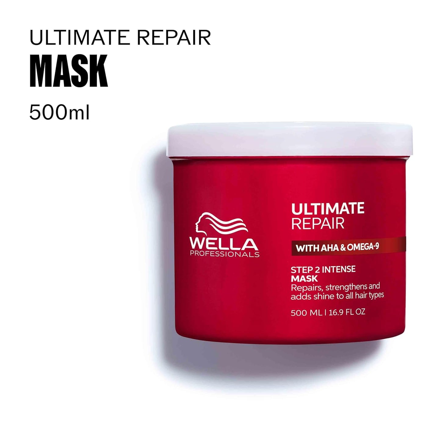 Wella Professionals Ultimate Repair Mask for Damaged Hair - Strengthens & Smooths with AHA & Omega-9 | All Hair Types