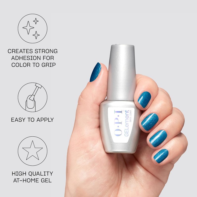 OPI GELement Gel Nail Polish System - DIY Salon Quality with LED Curing Lamp | Assorted Colors & Base/Top Coat | Vegan-Friendly