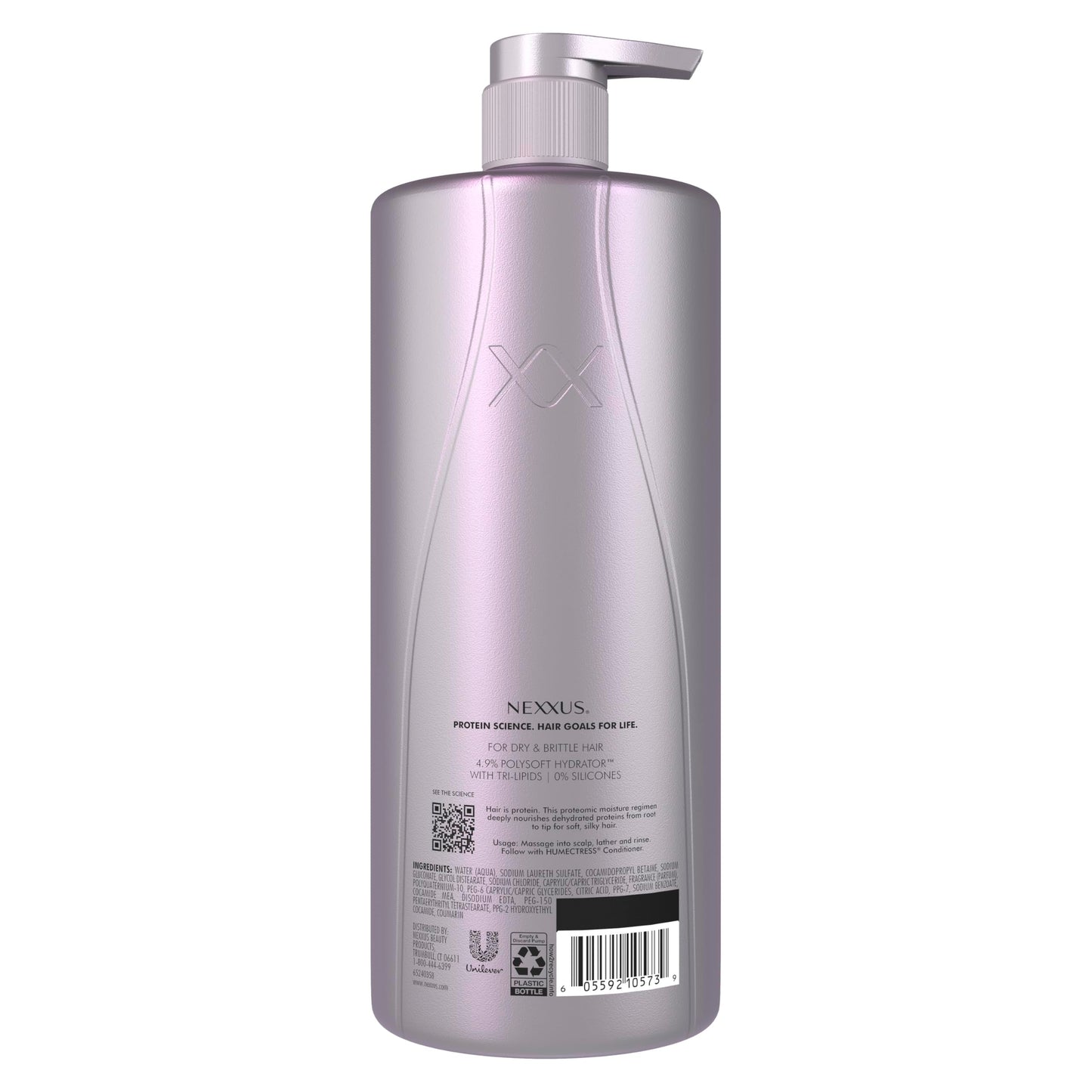 Nexxus Therapee Shampoo for Ultimate Moisture for Dry Hair Powered by POLYSOFT HYDRATOR Technology with Tri-lipids 33.8 oz