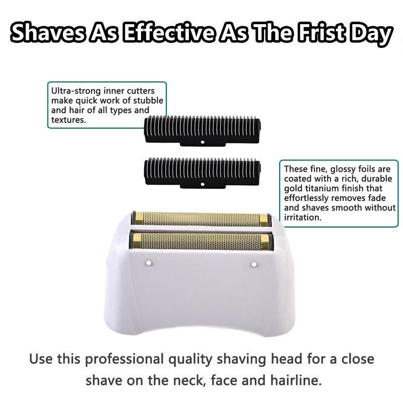 Foil Shaver Replacement Compatible with Foil Shaver Model TS-1 TS-2 17150 17200 17235 Pro, Replaces 17155 17160 17280 Foil And Blades Profoil Lithium Shaver Head Parts