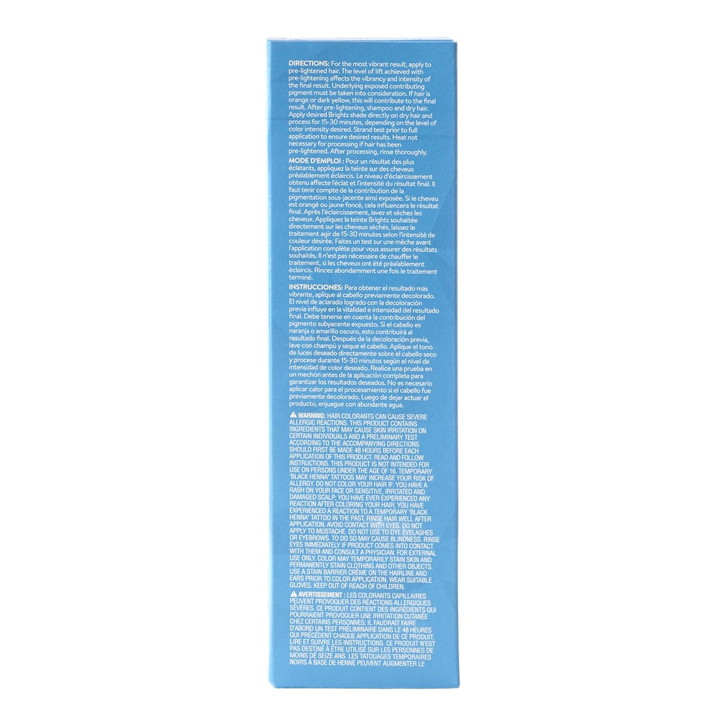 Brights Shark Blue Semi-Permanent Hair Color | Vibrant Long-Lasting Dye
