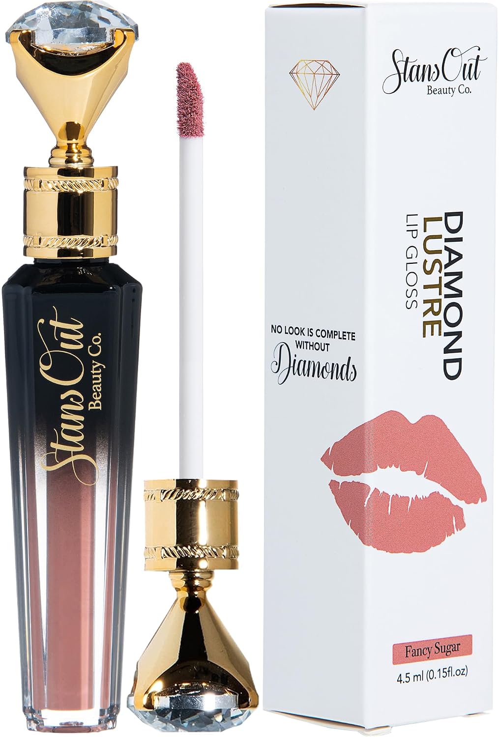 Diamond Lustre Lip Gloss Bundle - 5 Pack | Vitamin E & Argan Oil Infused, Long-Lasting Shine, Hydrating Formula