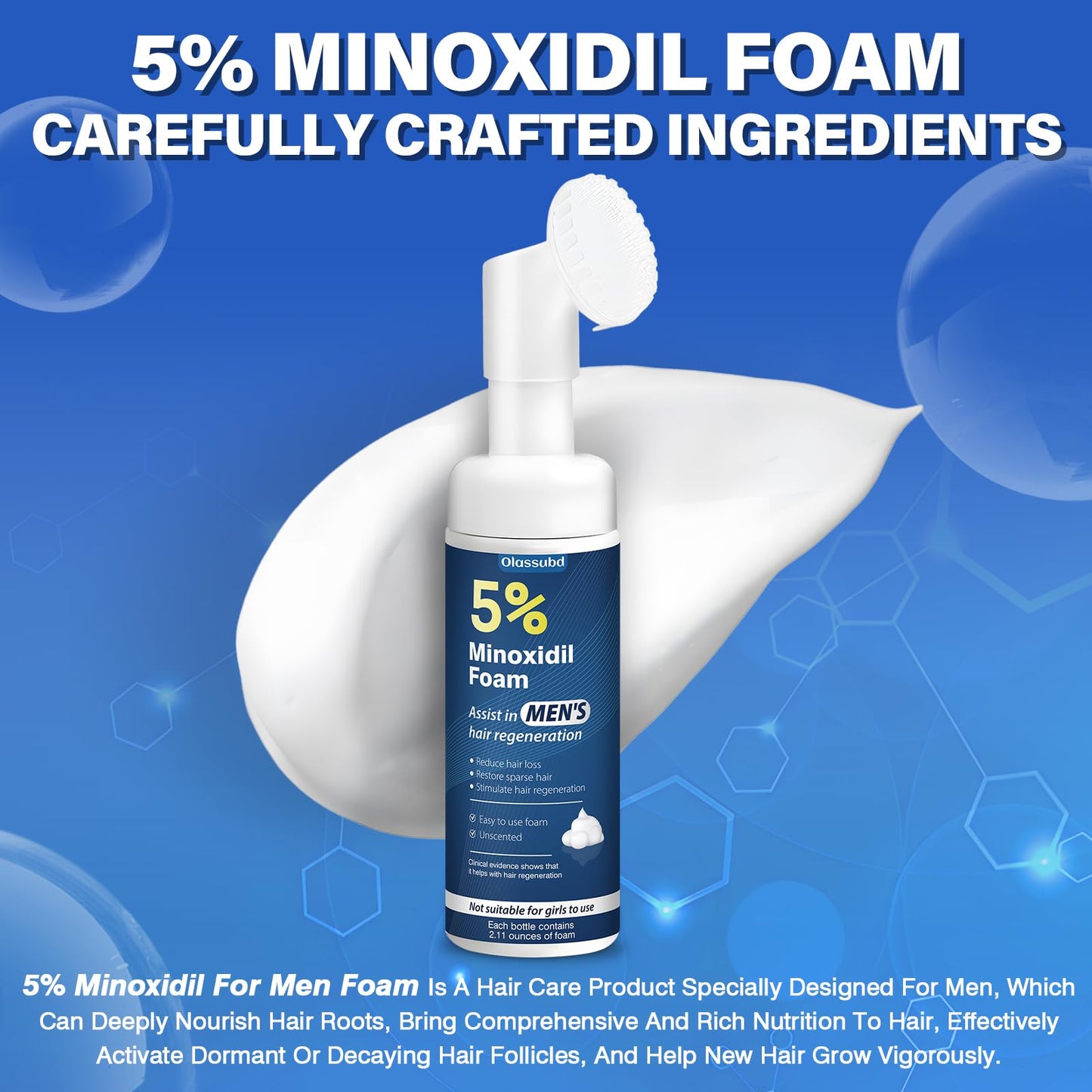 Minoxidil 5% Foam for Men Hair Growth