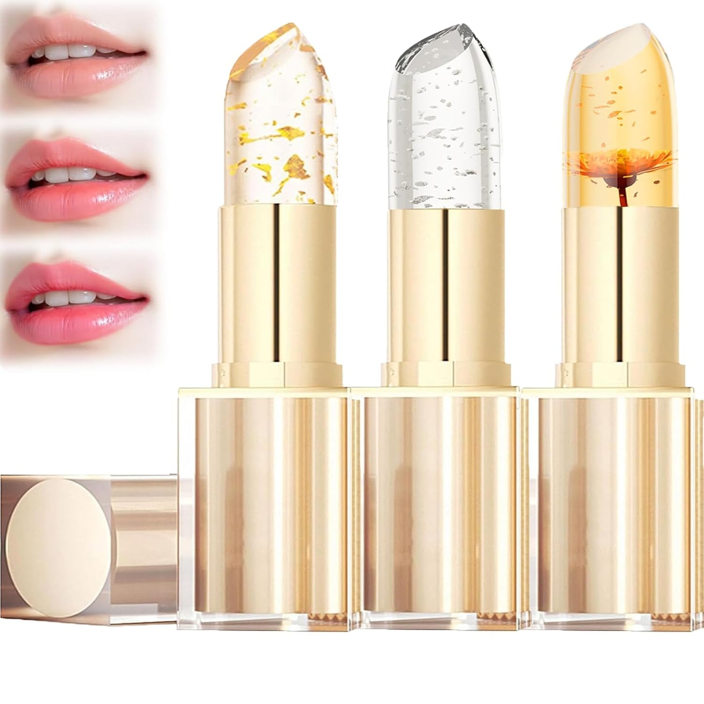 MUNIP Color Changing Lipstick - Transfer-Proof, pH Adjusting Formula for Women | Long-Lasting Moisturizing Jelly (1 Set)