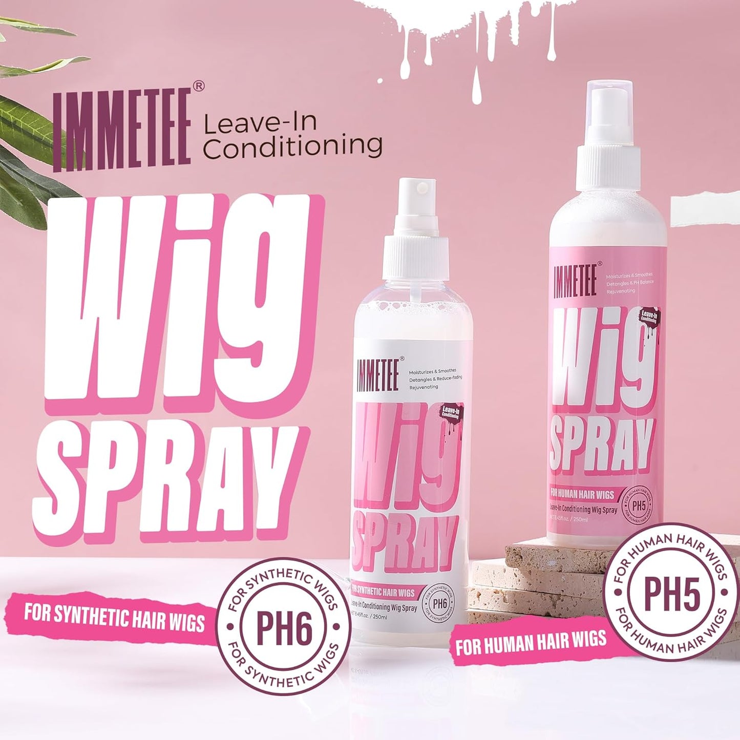 Synthetic Wig Leave-In Conditioner Spray - Detangler & Shine Enhancer | 8.4 Fl. Oz