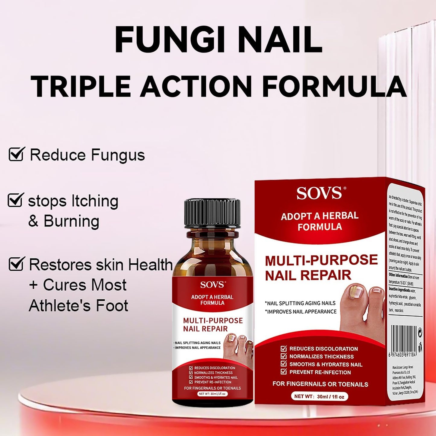 Toenail Treatment - Gentle Formula for Healthier, Beautiful Nails | 1 Piece