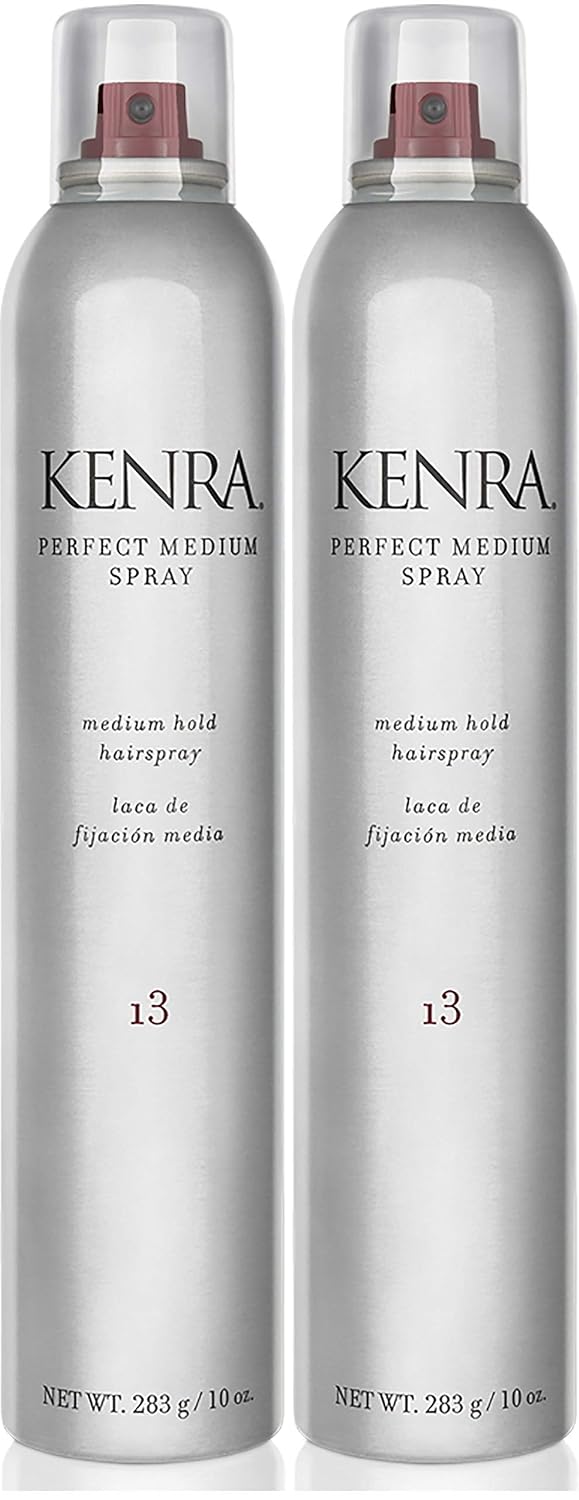 Kenra Professional Perfect Medium Spray 13 - Medium Hold Hair Spray for All Hair Types | Fast-Drying & High Shine Finish