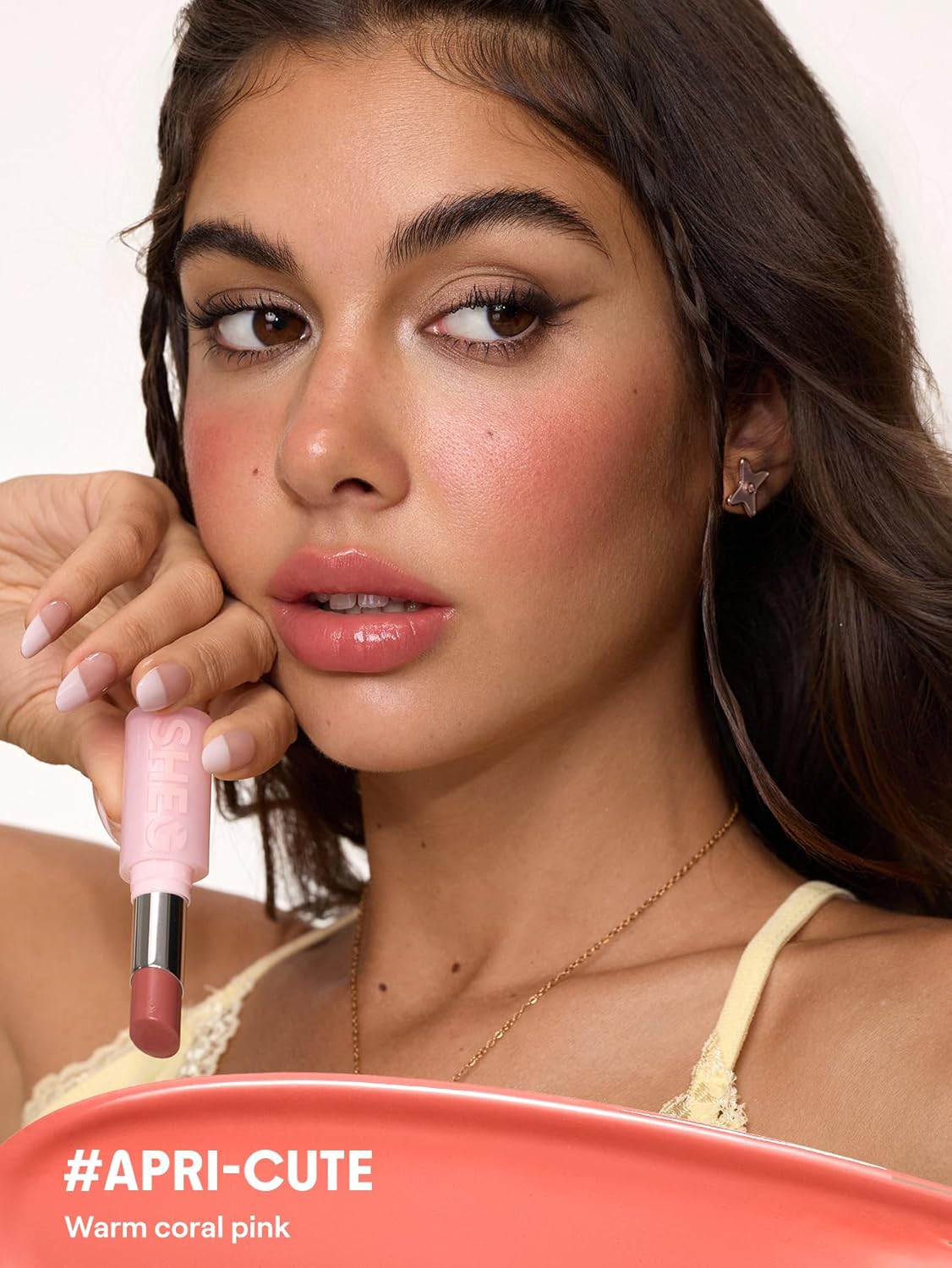 Silk Slip Lip Oil Balm - Hydrating Apricot Tint for Soft Lips | 0.15 oz