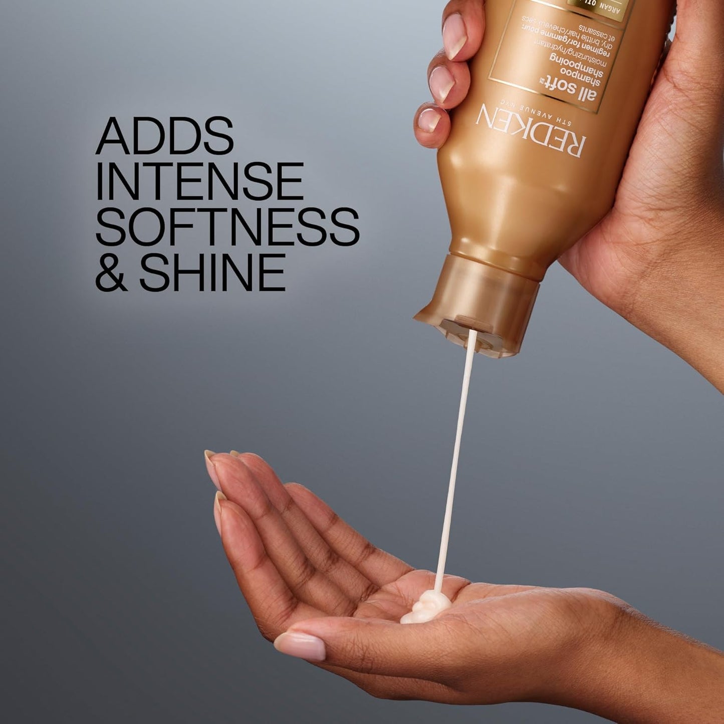 Redken All Soft Shampoo - Moisturizing Formula with Argan Oil | Hydrates Dry Hair & Adds Shine