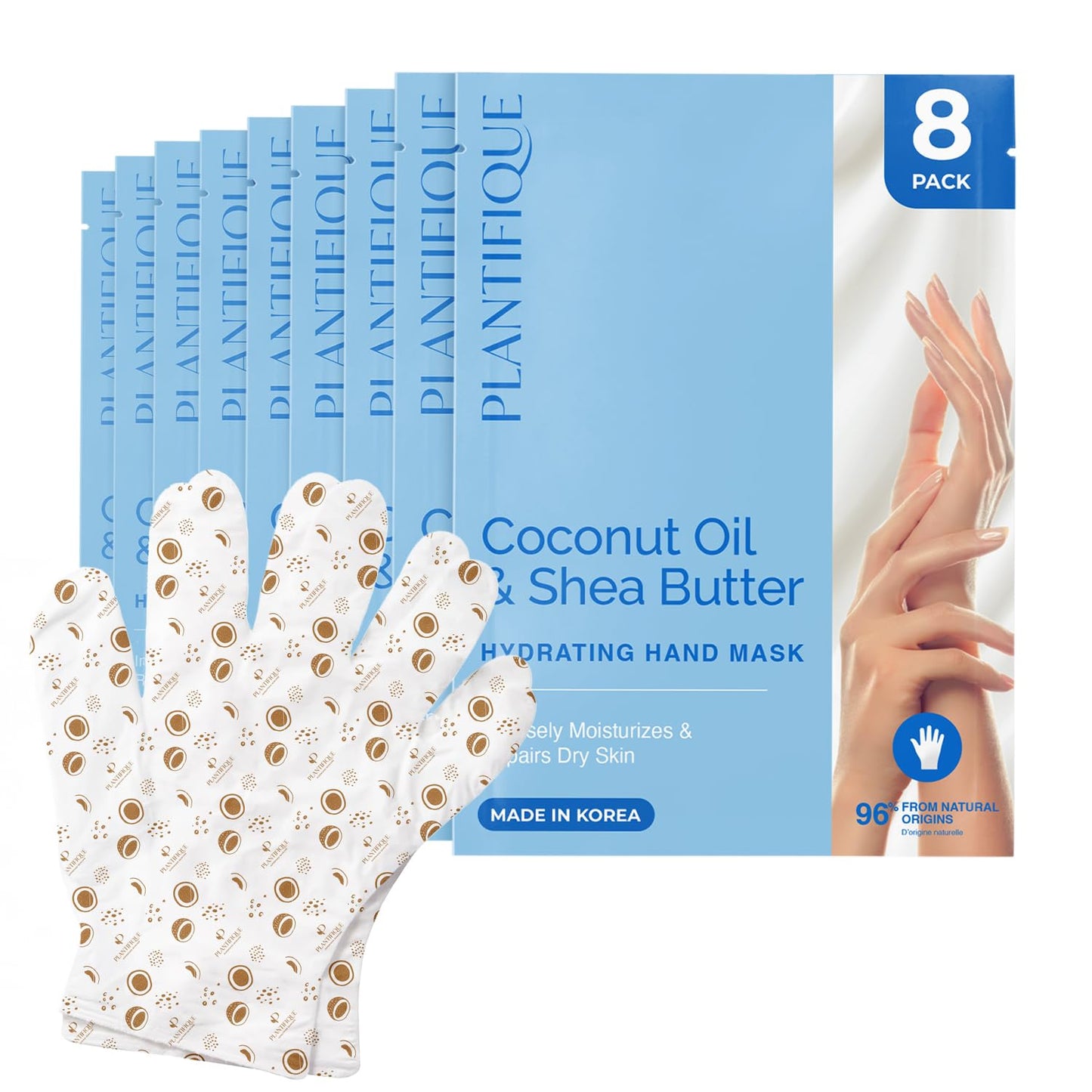 Korean Foot Mask - Hydrating Shea Butter Socks for Dry, Cracked Feet | 2 Pairs for Soft Heels & Intense Moisturizing