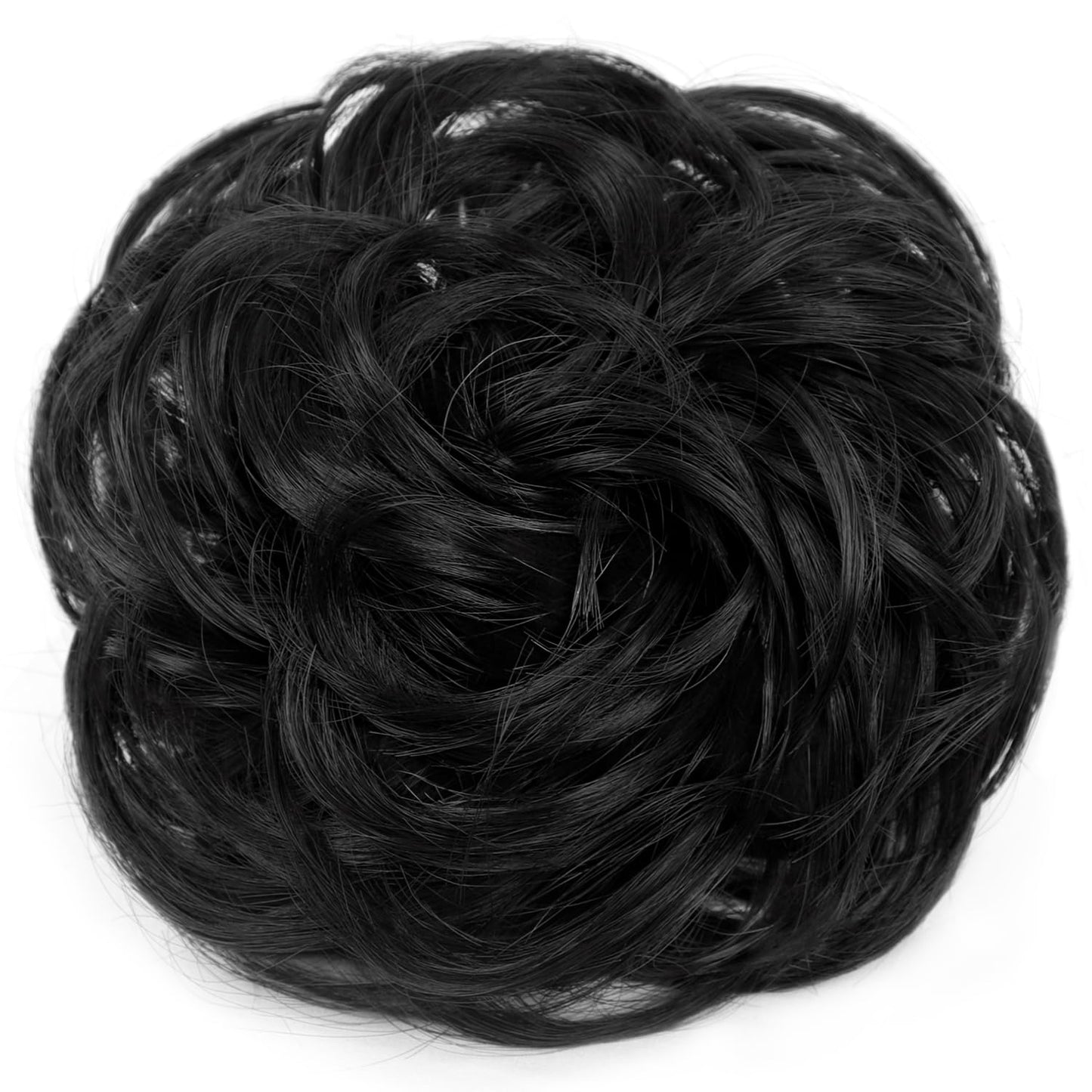 HMD Messy Bun Hair Piece Curly Hair Bun for Women Hair Bun Hair Piece Scrunchies Synthetic Fake Bun Chignon Hair Extensions Hairpieces for Daily Wear