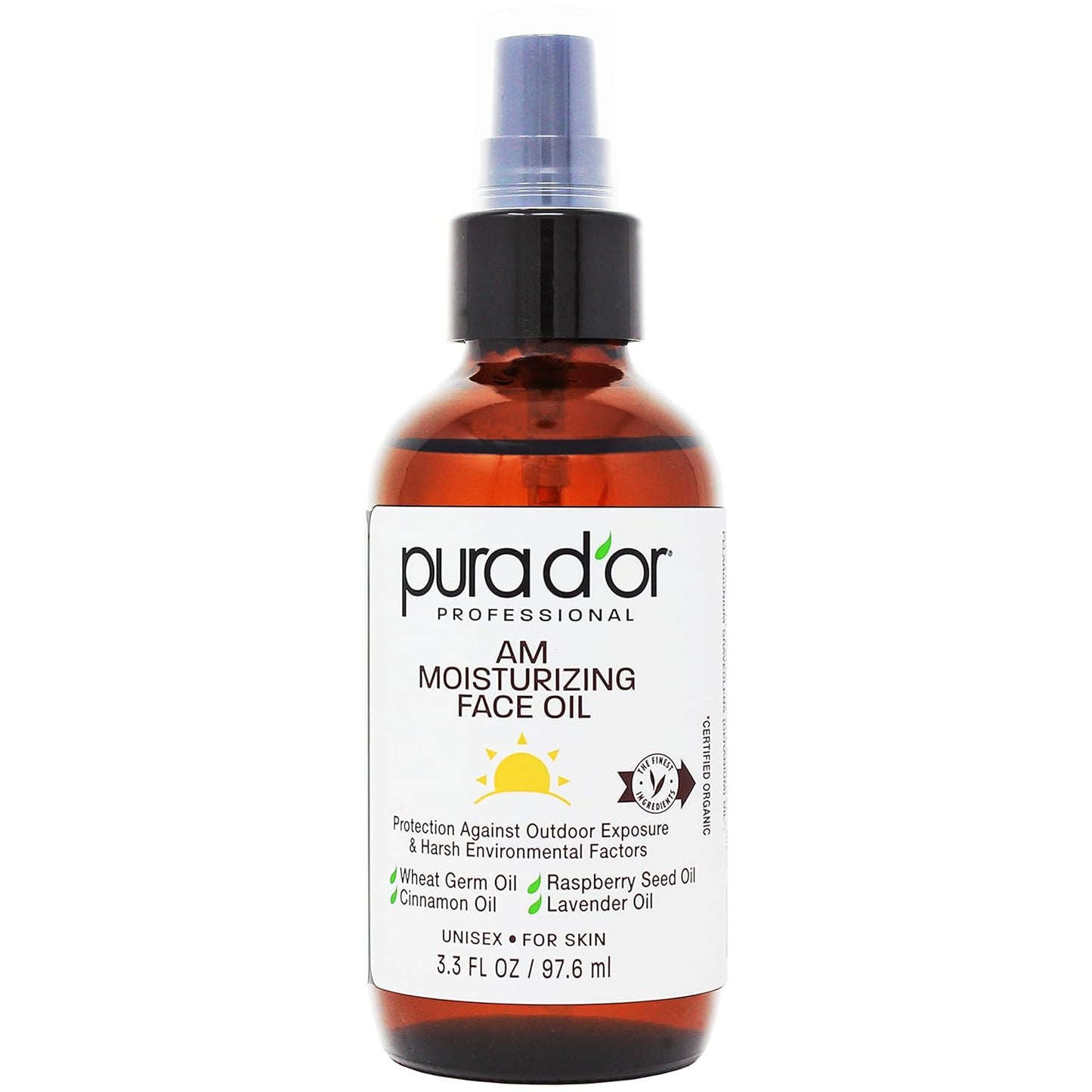 PURA D'OR Organic Vitamin E Oil - 70,000 IU Ayurvedic Skin Care | Lightweight Moisturizer for Face & Body