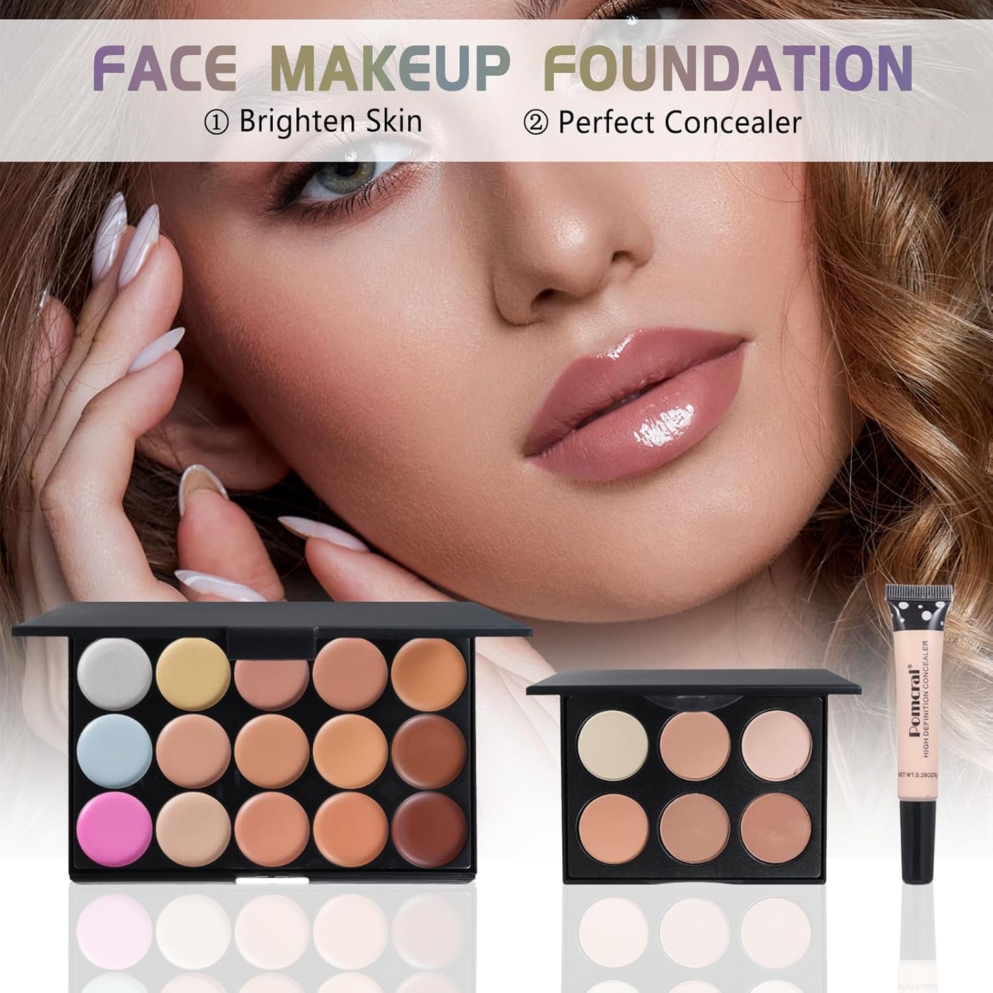 Makeup Kit for Teens & Beginners - All-in-One Eyeshadow, Lip Gloss, Brushes & More | Perfect for Women & Girls