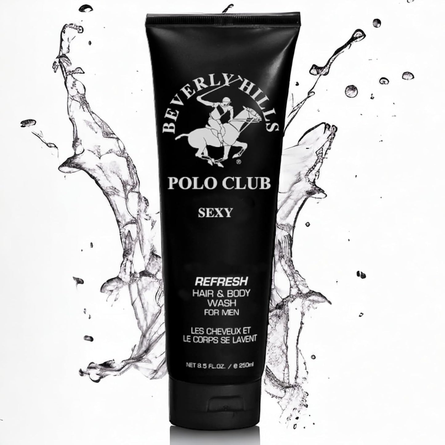Men's Hair & Body Wash - Refreshing Cleansing Formula | Luxury Designer Scents - Long-Lasting Fragrance (Blue)