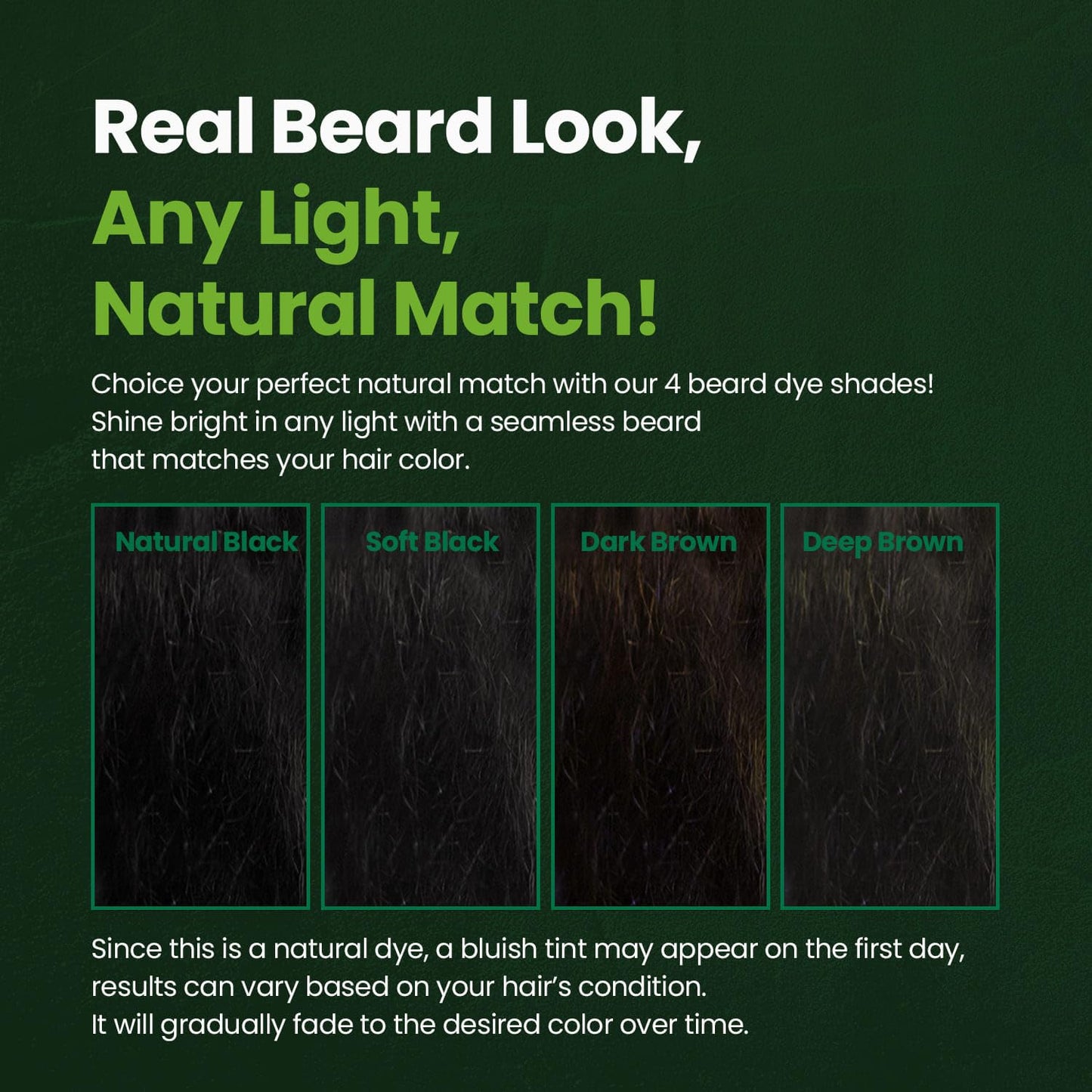 Mustache & Beard Dye for Men - Dark Brown, PPD-Free & Ammonia-Free, Vegan Formula for Sensitive Skin | 1 Pack