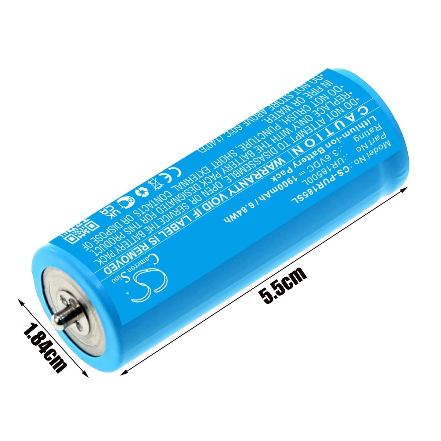 1900mAh Replacement Battery for Braun 3018765, Rasierer Series 7, 2011, 2012, 5375, 5375 Silk-epil, 5377, 5377 Silk-epil, 5671, 5671 Silk-epil, 5673 Silk-epil, 5674 Silk-epil, Silk Epil Xpressive