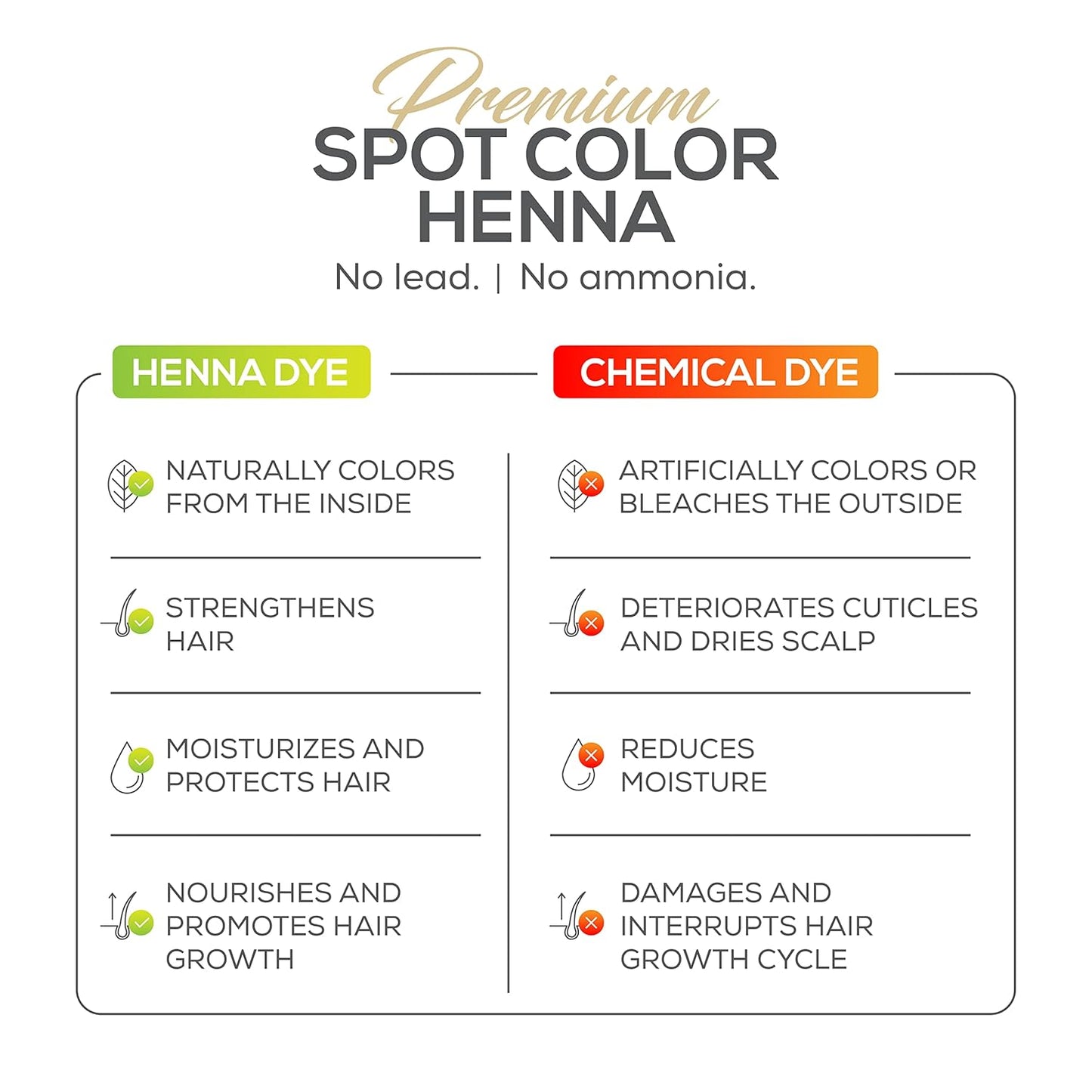 Henna Hair Color Kit - Professional Tinting for Gray Coverage | Complete Spot Coloring Set