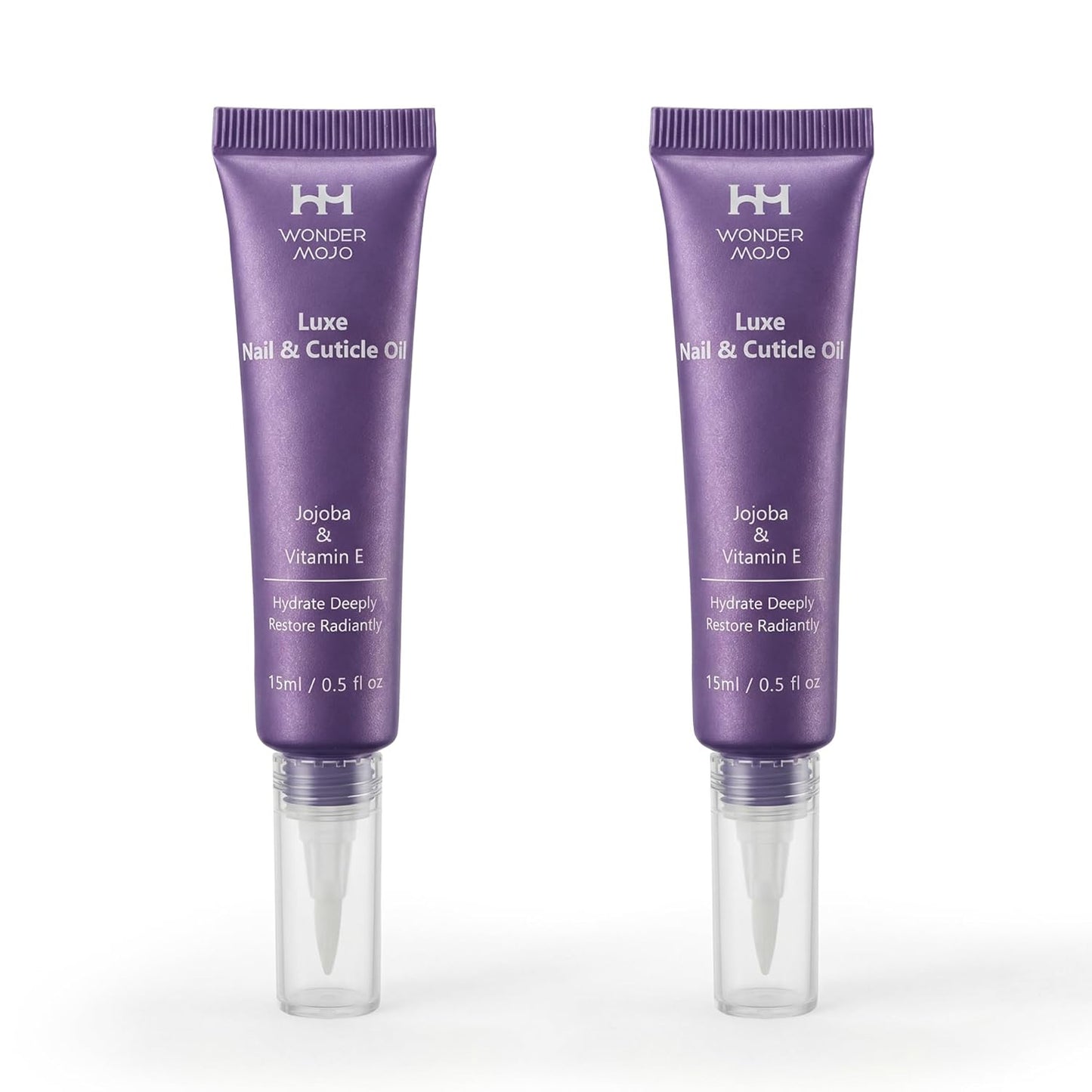 Cuticle Oil Pen - Hydrating Nail Moisturizer with Jojoba Oil, Vitamin E & Tea Tree | 15ml Each (Pack of 2)