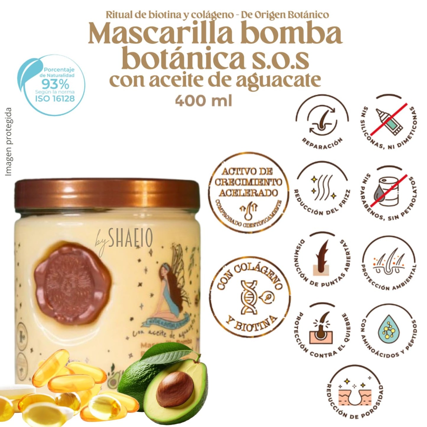 RITUAL BOTANICO KIT 5 Crecimiento Acelerado y Ultra Reparador: Shampoo de Cebolla, Mascarilla para el Cabello, Acondicionador Intensivo PLEX, DUO Heat Protection Spay for Hair (+ Obsequio TRENDY)