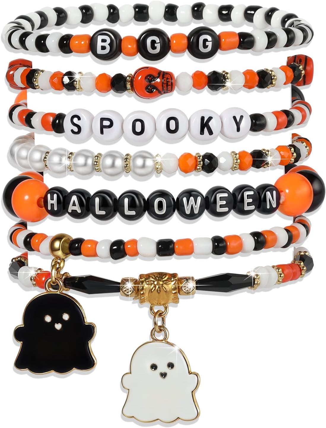 Friendship Bracelets Set - Colorful Beaded Stretchable Bracelets for Teens | Stackable Gift Ideas for Holidays