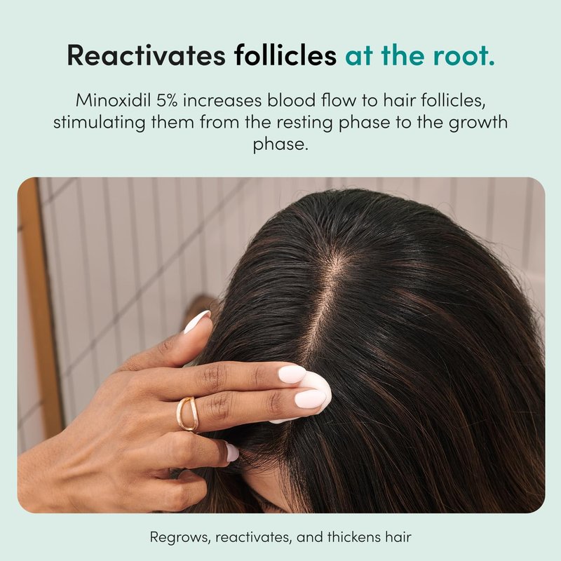 Hers Hair Regrowth Treatment - Extra Strength 5% Minoxidil Foam for Women | Non-Greasy, Unscented, 2-Pack
