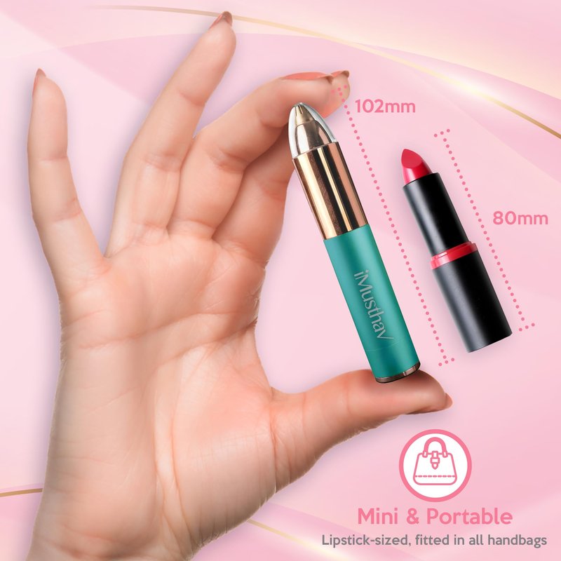 iMusthav Eyebrow Trimmer for Women, Precise & Painless Eyebrow Razor with LED Light, Electric Facial Hair Remover for Flawless Brows, Lip & Face, Battery Operated, Travel-Friendly, Gold-Plated Design