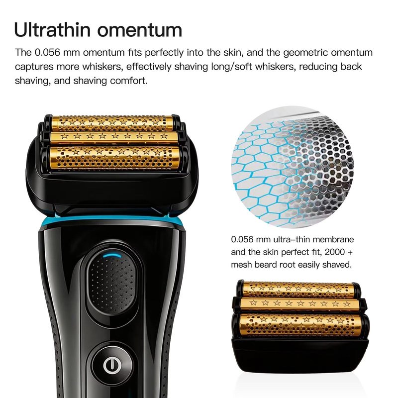 Upgraded Series 8 83M Electric Shaver Head w/Plastic Sealed Packaging for Br-aun 8325s 8330s 8340s 8345s 8350s 8360cc 8370cc 8371cc 8380cc 8385cc 8390cc 8391cc 5795