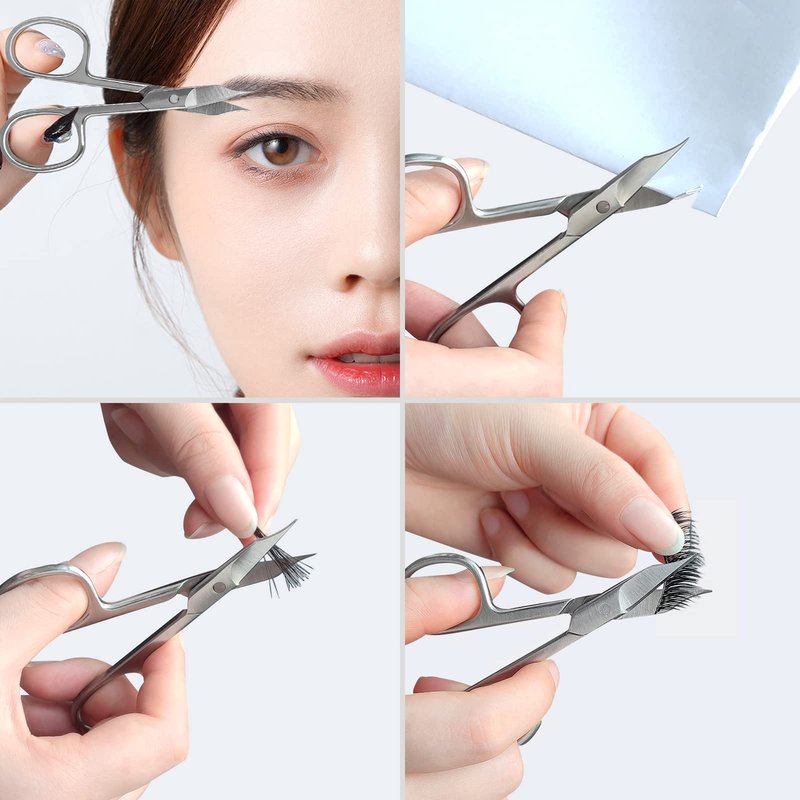 Beauty Scissors Trimmer for Facial Hair, Manicure, Nail, Moustache, Eyebrow, Eyelash, Nose, Ear, Cuticle, Men and Women (1 Pack)