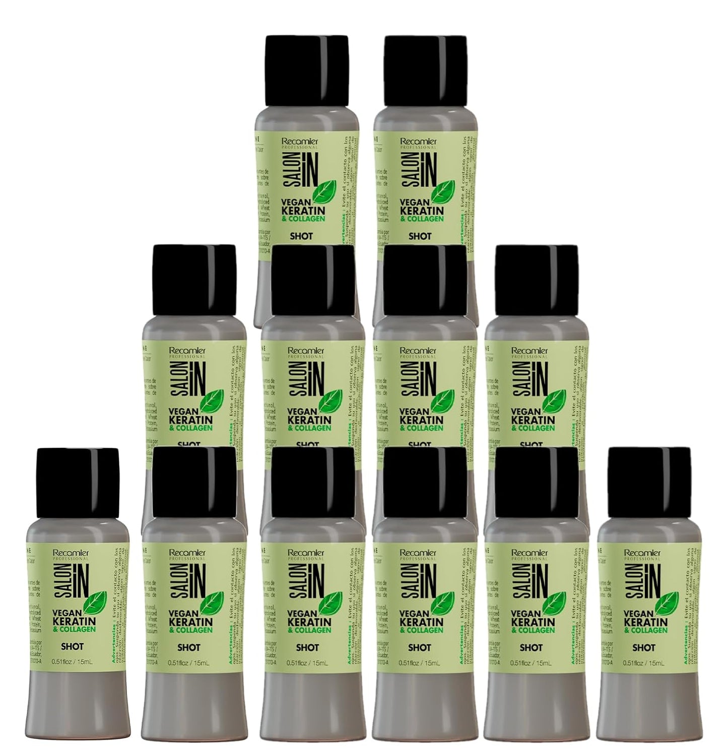 Vegan Keratin Hair Treatment - Collagen & Semi Di Lino Formula | 17.6 oz / 500 g