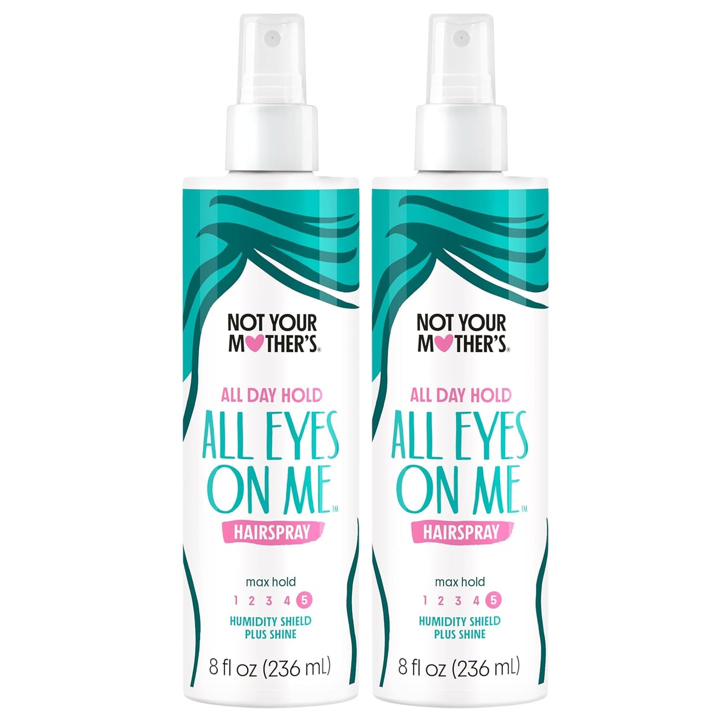 All Eyes On Me Hairspray - Strong Hold, Soft Styles - Humidity Shield | 2-Pack, 8 fl oz